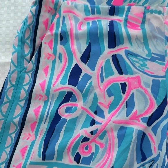 Lilly Pulitzer Neilah Shorts in Skim Blue Reel, XXS - Picture 5 of 9